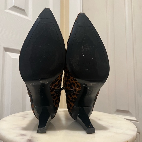 Sheona Whiskey Leopard 🐆 Calf Hair Franco Sarto Ankle Boot - Picture 5 of 9
